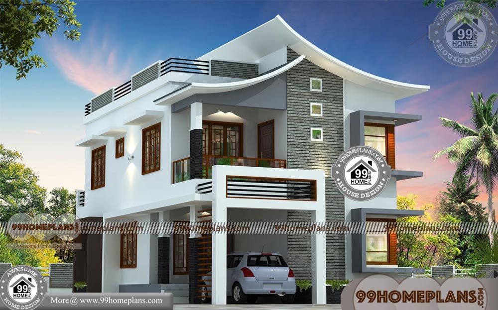 Large Modern House Plans & 80+ Modern Small Two Story House Plans