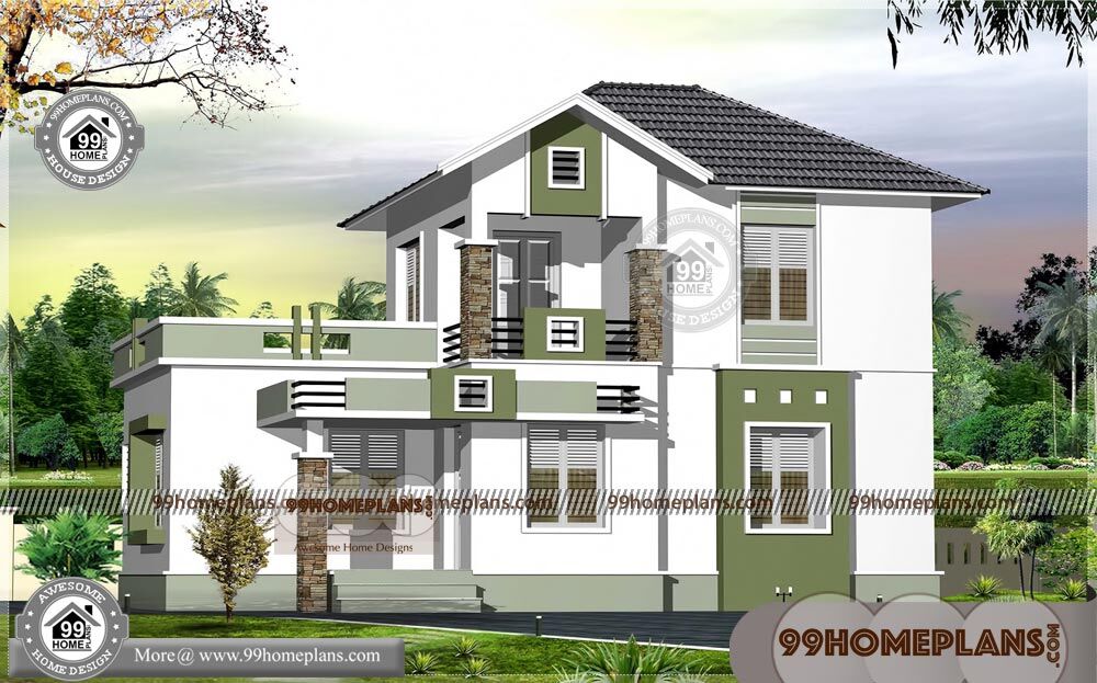 Latest Indian Home Designs 90+ Double Storey Homes Plans Collections