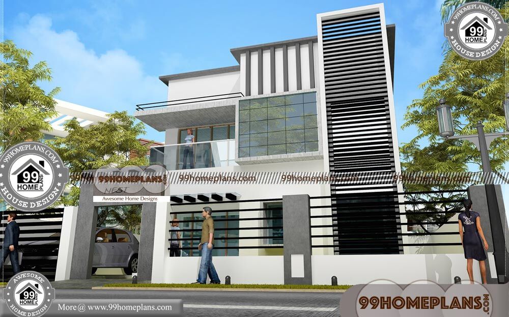 Low Budget Duplex House Plans 75+ Two Storey Small House Design