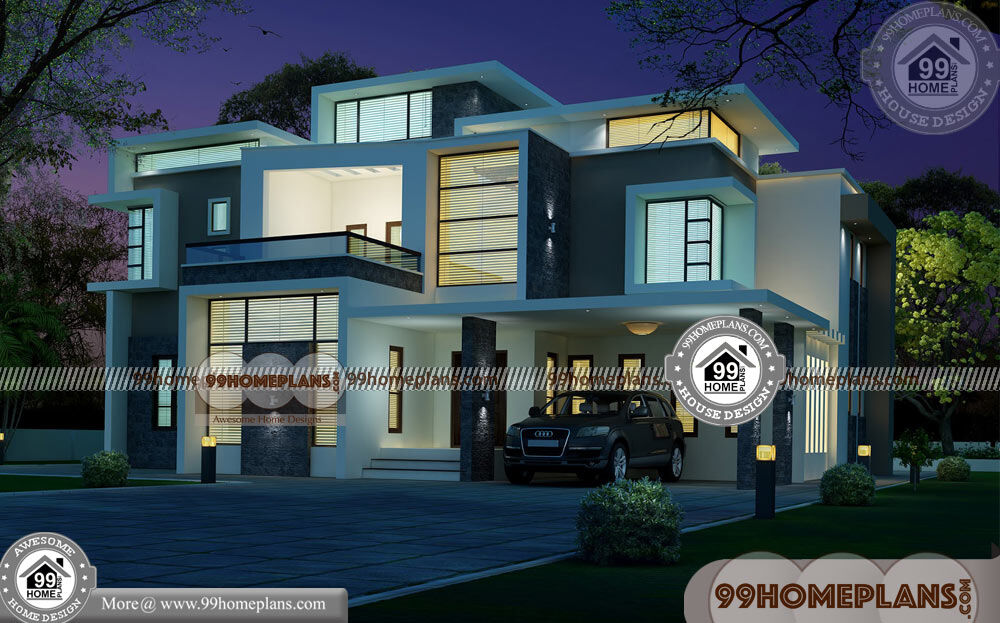 Modern Affordable House Plans & 70+ Modern Two Storey House Designs