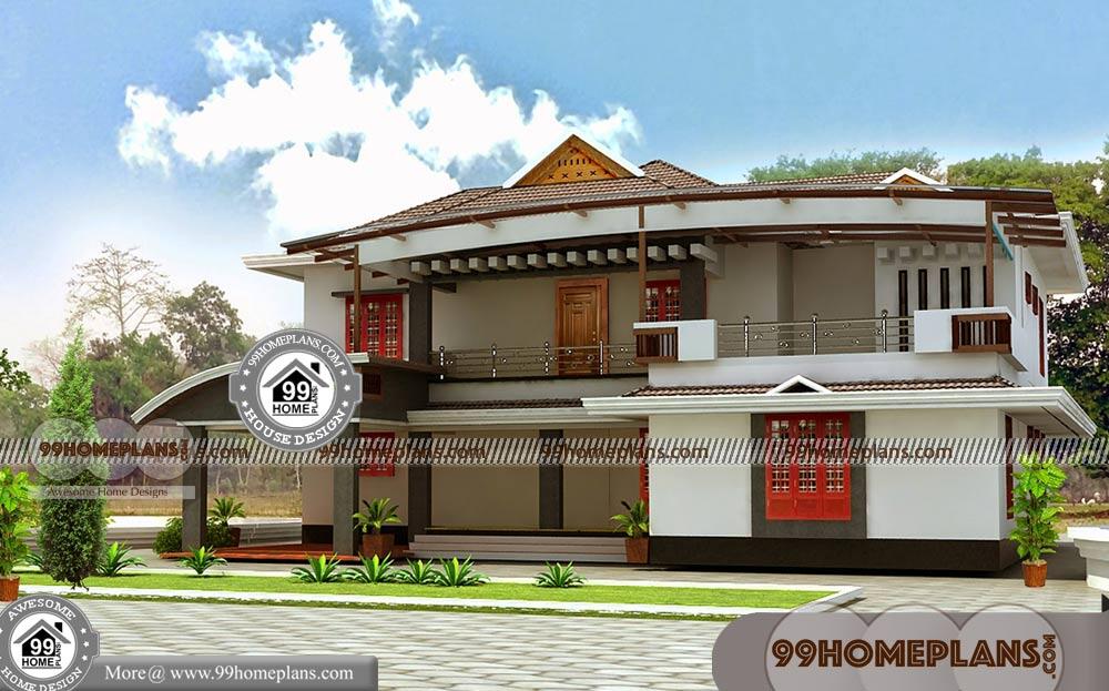 Modern Front Elevation Home Design & Modern 2 Story House Floor Plans