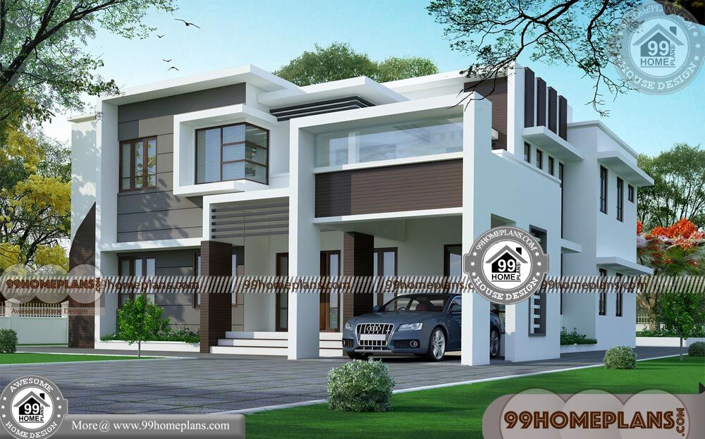 Modern Home Models 60+ Double Storey Home Plans Stylish 3D Elevation