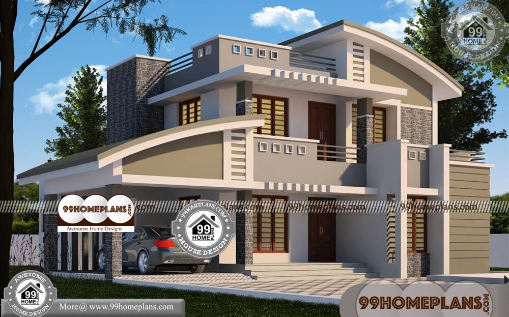 Modern Homes in Kerala 70+ 2 Storey House With Floor Plan Collections