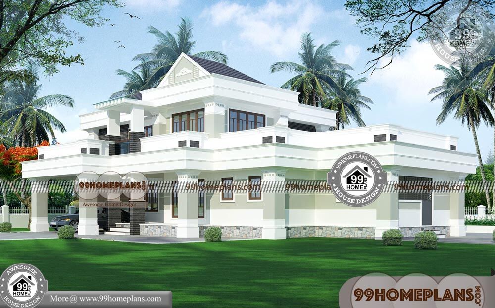 Modern House Bungalow Plans | 70+ Double Storey Duplex Designs