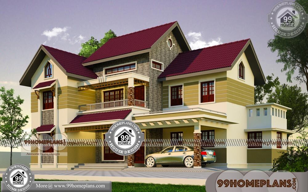 Modern Houses in Kerala Style 50+ 2 Storey Modern House Collections