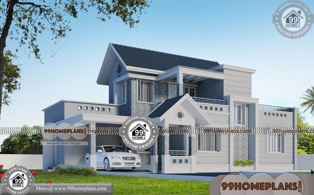  Narrow  Lot  House  Plans  Two Story 80 Kerala  Traditional 