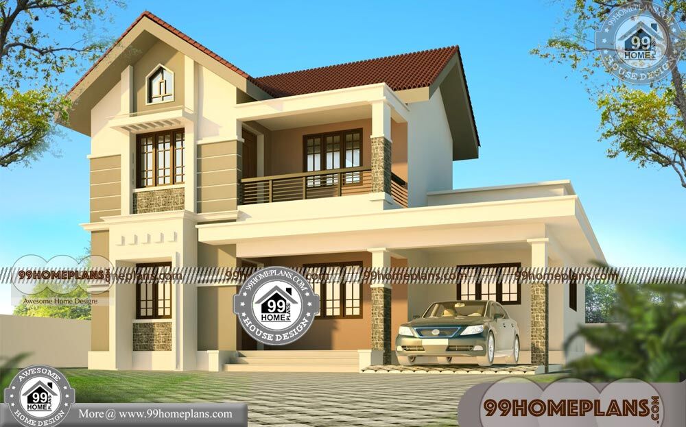 Narrow Lot Two Story House Plans | 80+ House Design In Kerala Style