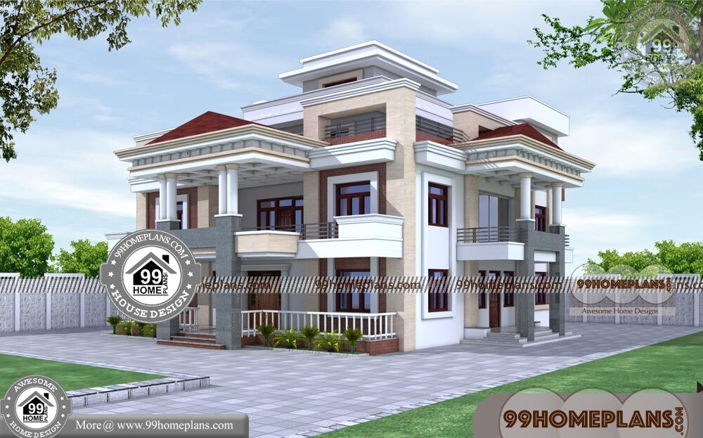 New Home Design Plans | 90+ Small Triple Storey House Plans & Designs