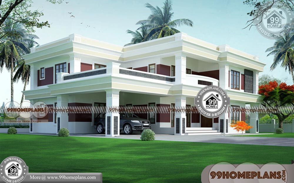New Indian Home Design & 90+ Narrow Lot Two Storey Homes Collections