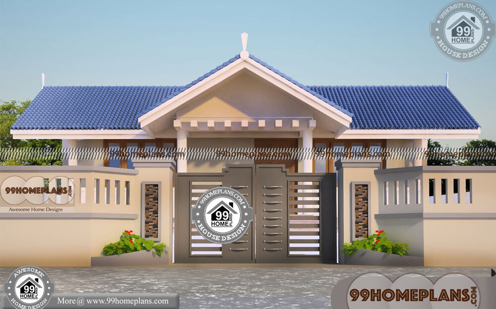 One Story Modern Home Plans 80+ Small Kerala House Photos Online