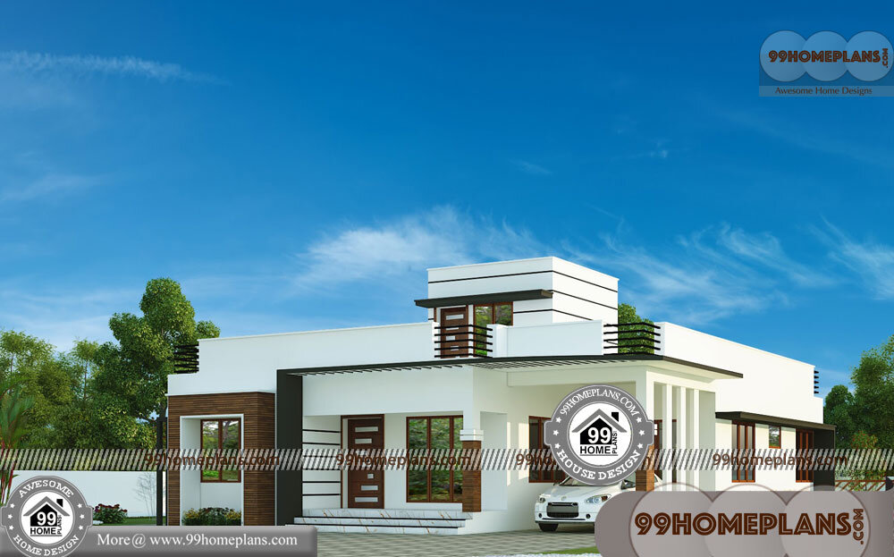 One Story Plans 70+ Low Cost Contemporary House Plans Collections