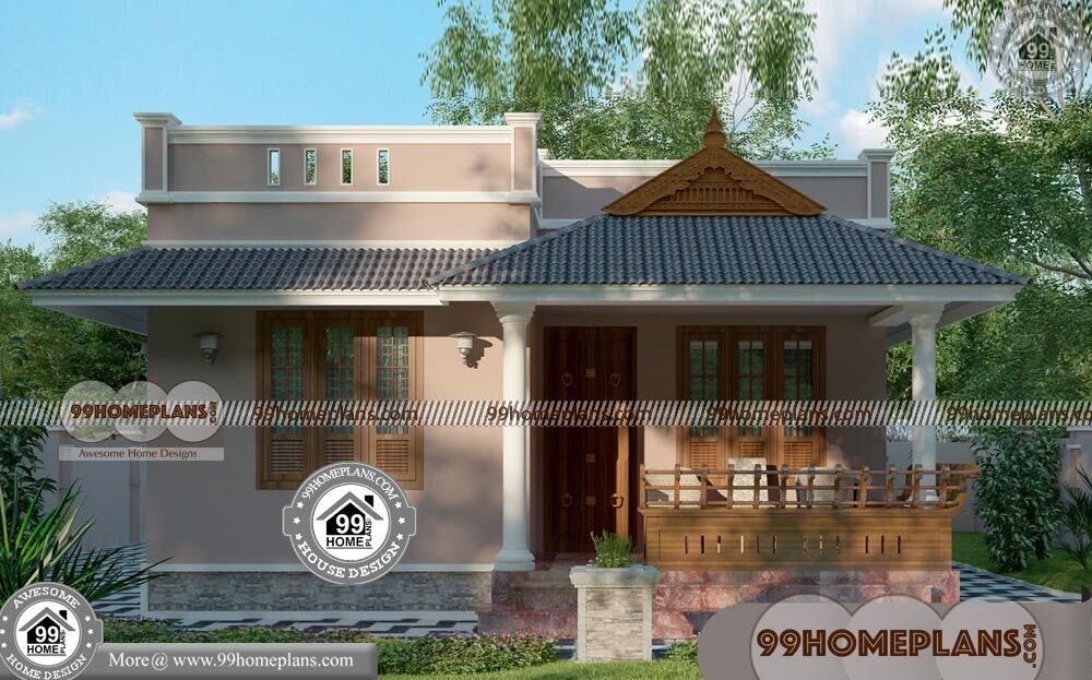 Simple Ground Floor House Plan with Kerala Traditional Style Homes