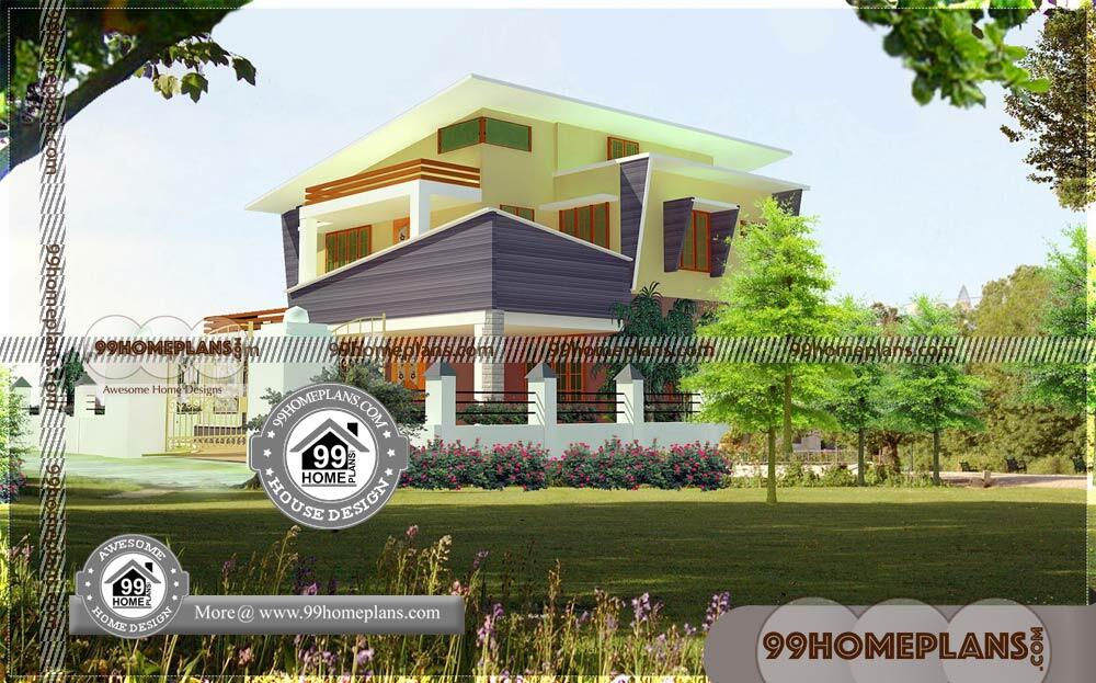 Simple House Elevation Designs | 2 Story Modern House Design Plans