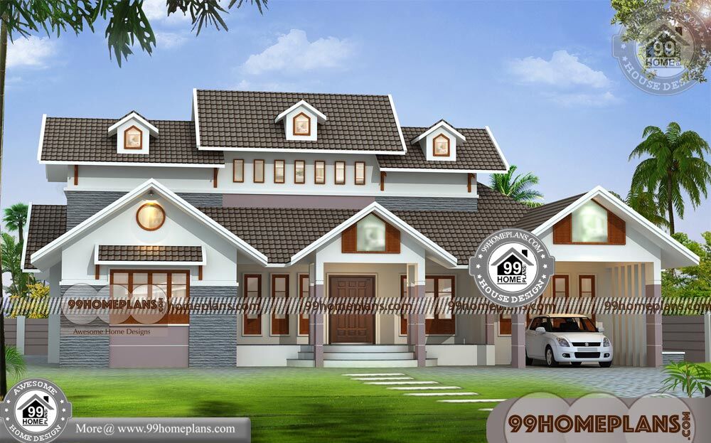 Single Floor House Elevations Indian Style & 60+ Modern Home Designs