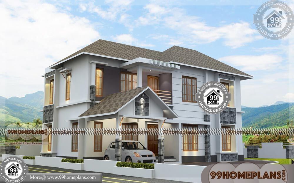 Small House Indian Style 2 Story, Small Luxury House Plans India