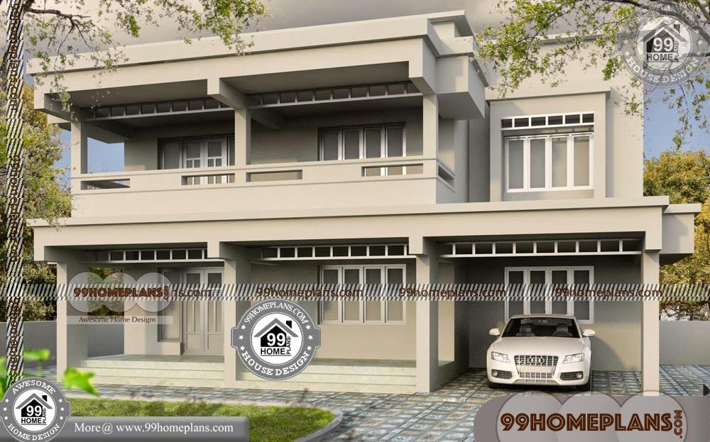 Two Storey Residential House Design 55+ New Home Plans With Photos