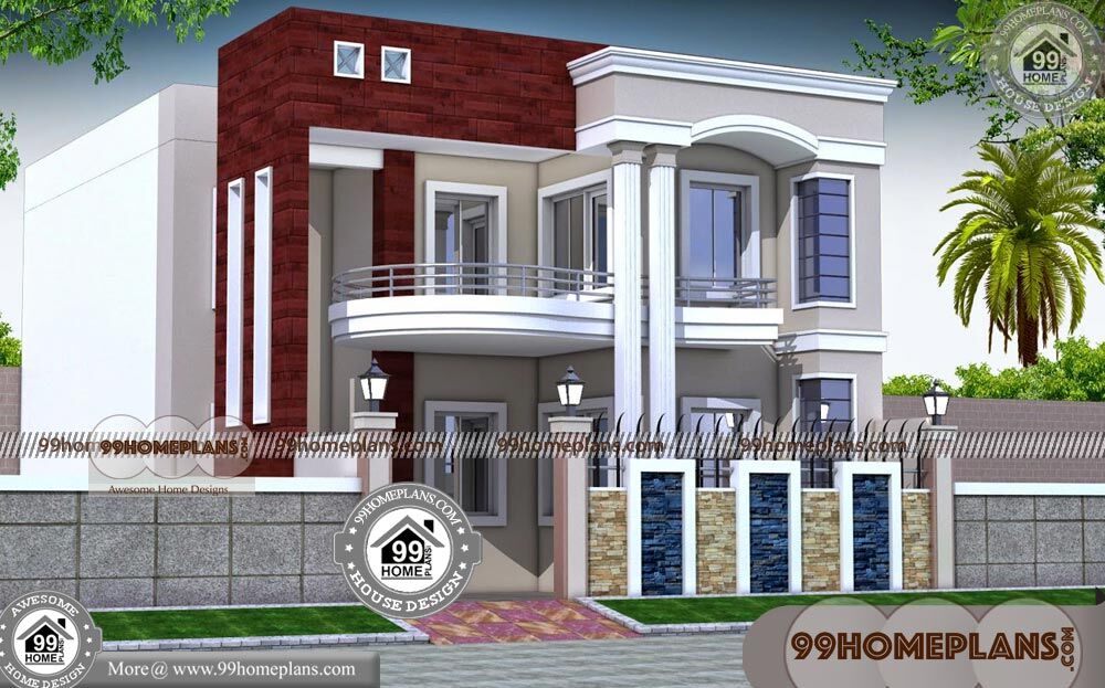Unique Home Plans 100+ Two Storey Homes With Rear Balcony Designs