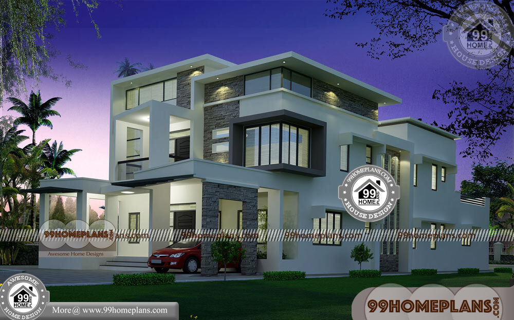 Unique Modern House Plans & 90+ Double Storey House Floor Plans