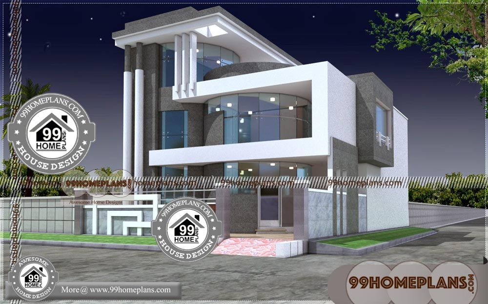 Villa Designs and Floor Plans & 100+ Beautiful Two Storey House Designs