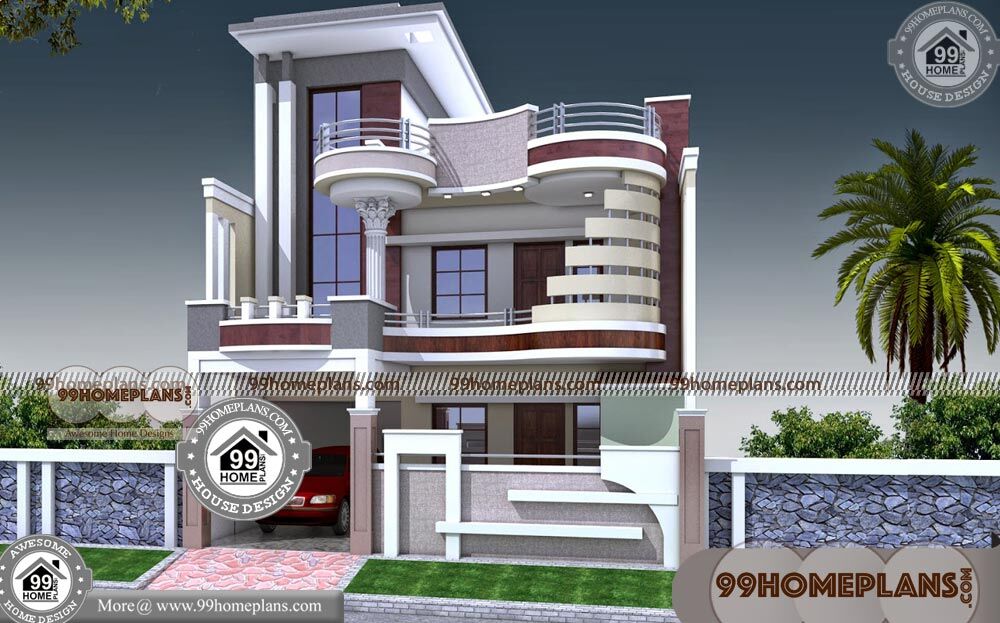 Villa Plan Design & 200+ Two Storied House Plans & Modern Collections