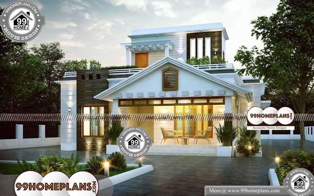 1 Story Home Designs - One Story 1451 sqft-Home