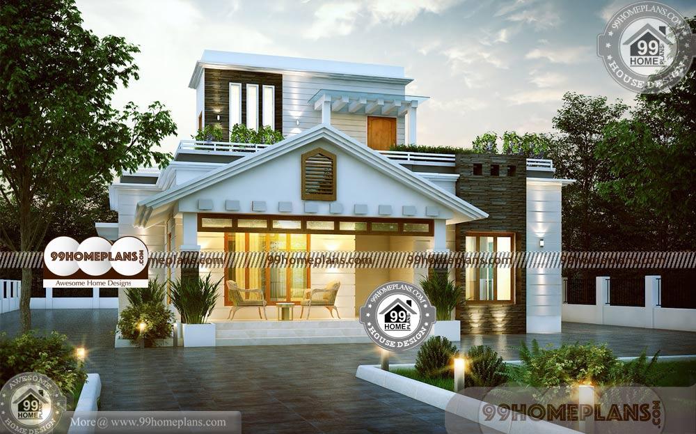 1 Story Home Designs & 60+ Contemporary Style House Plans In Kerala