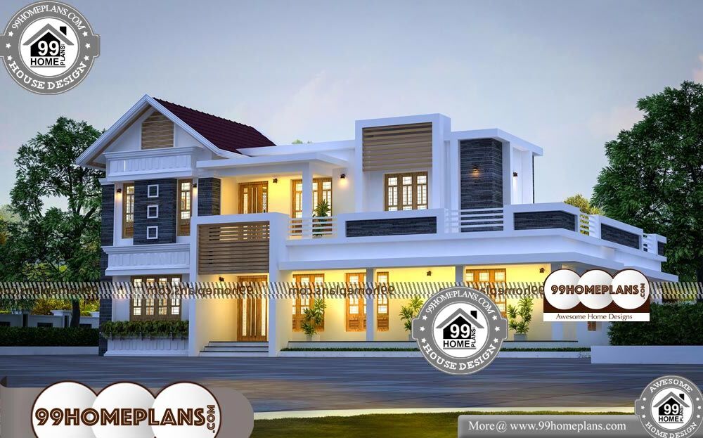 2 Family House Plans Narrow Lot - 2 Story 2970 sqft-Home