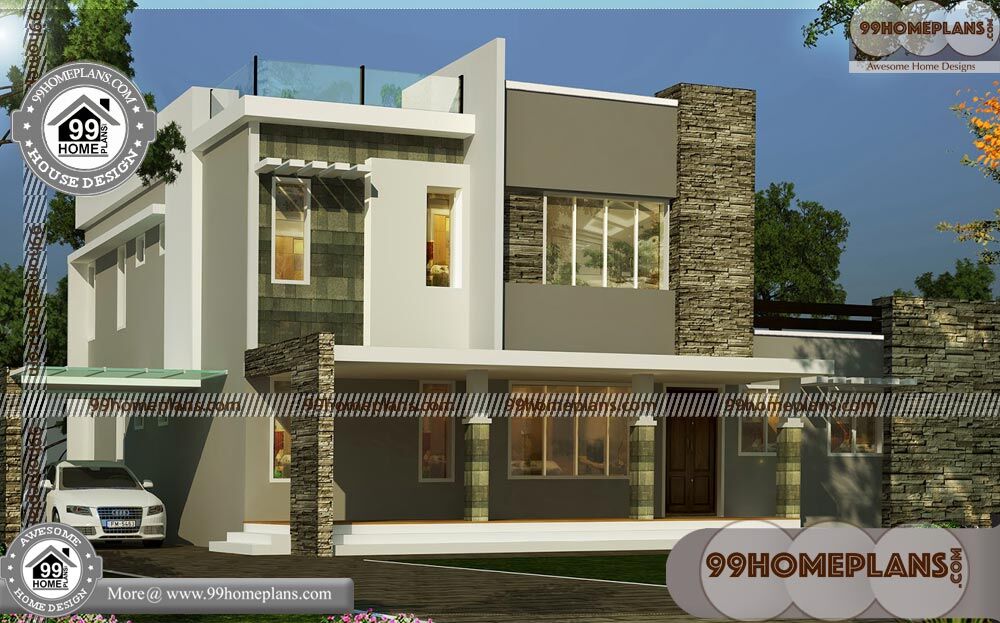 2 Storey Home Plans & 80+ Small Contemporary House Plans In Kerala