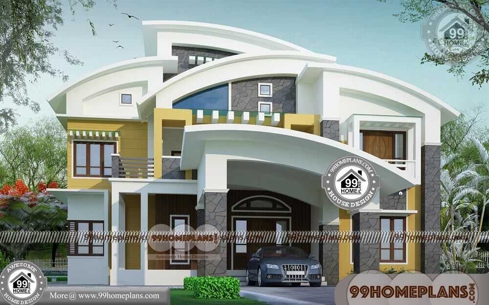2 Storey Modern House Design | 70+ Contemporary Kerala Home Plans