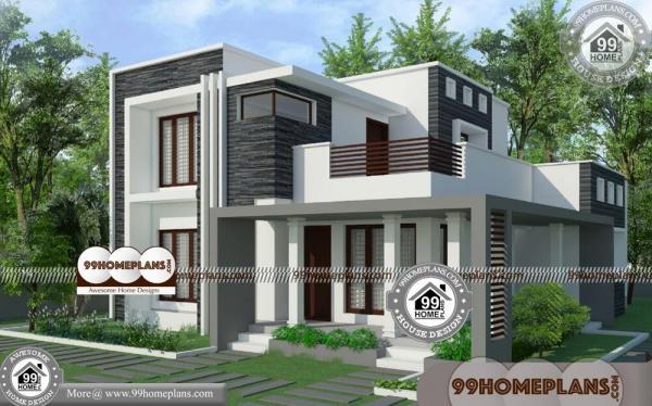 2 Story House Plans For Narrow Lots 80 Low Cost Cottage Designs Free