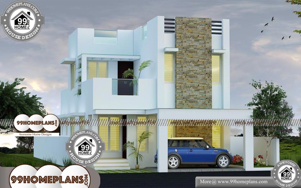 3 Bed House Plans - 2 Story 1404 sqft-HOME