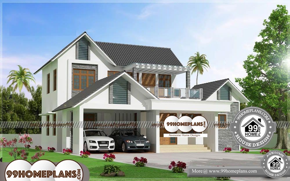 3 Bedroom House Plans Indian Style - 2 Story 2371 sqft-Home