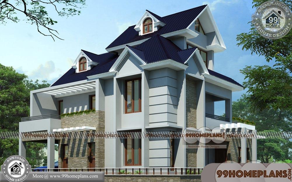 3 Bedroom Contemporary House Plans | 90+ 2 Storey House Design Plans