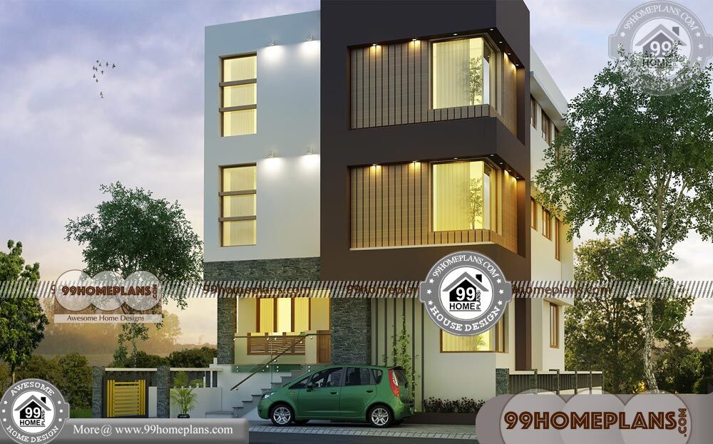 3 Story Contemporary House Plans 70+ Kerala Modern Home Designs