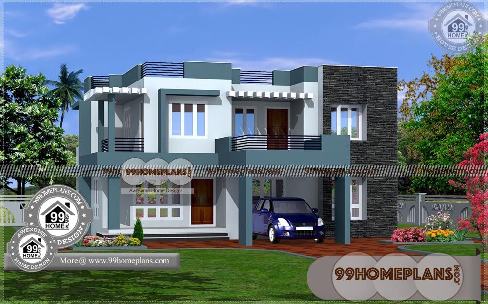 30 Lakhs Budget House Plans in Kerala Style 80 Two Story 