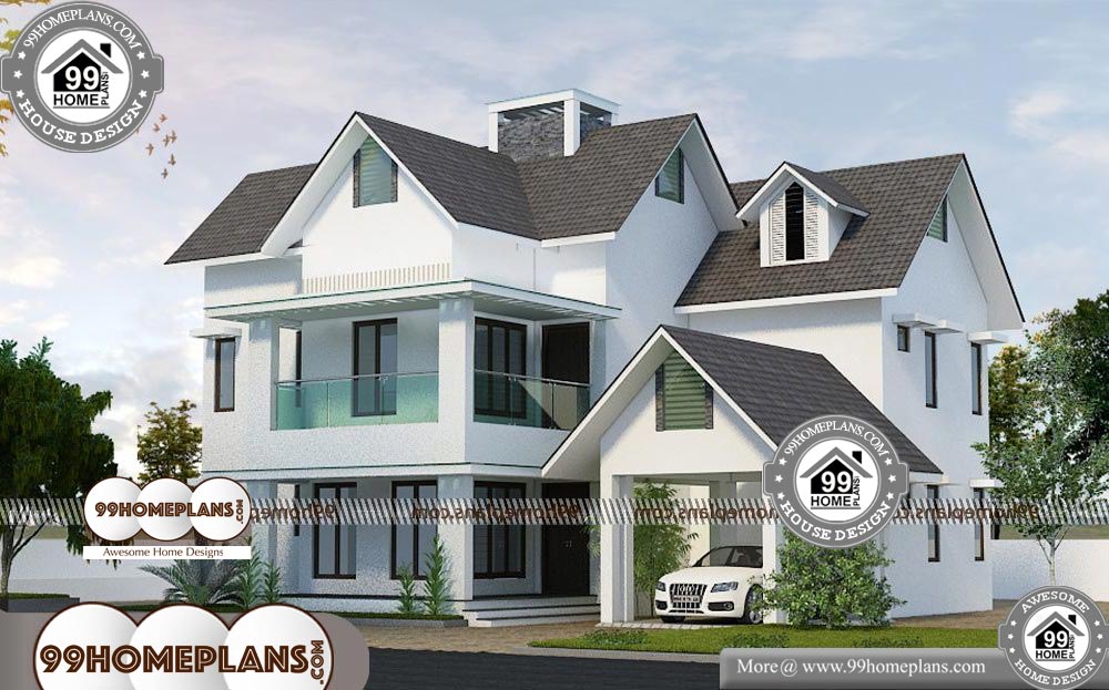4 Bed Bungalow House Plans - 2 Story 2500 sqft-HOME