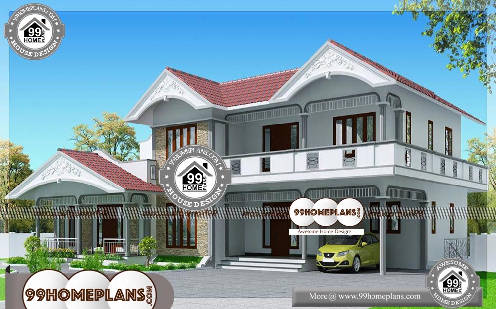 4 Bedroom Simple House Plans - 2 Story 2990 sqft-Home