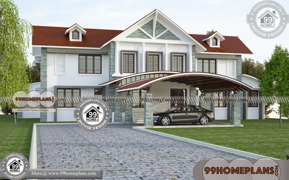 5 Bedroom 2 Storey House Plans & 90+ Contemporary House Design Idea