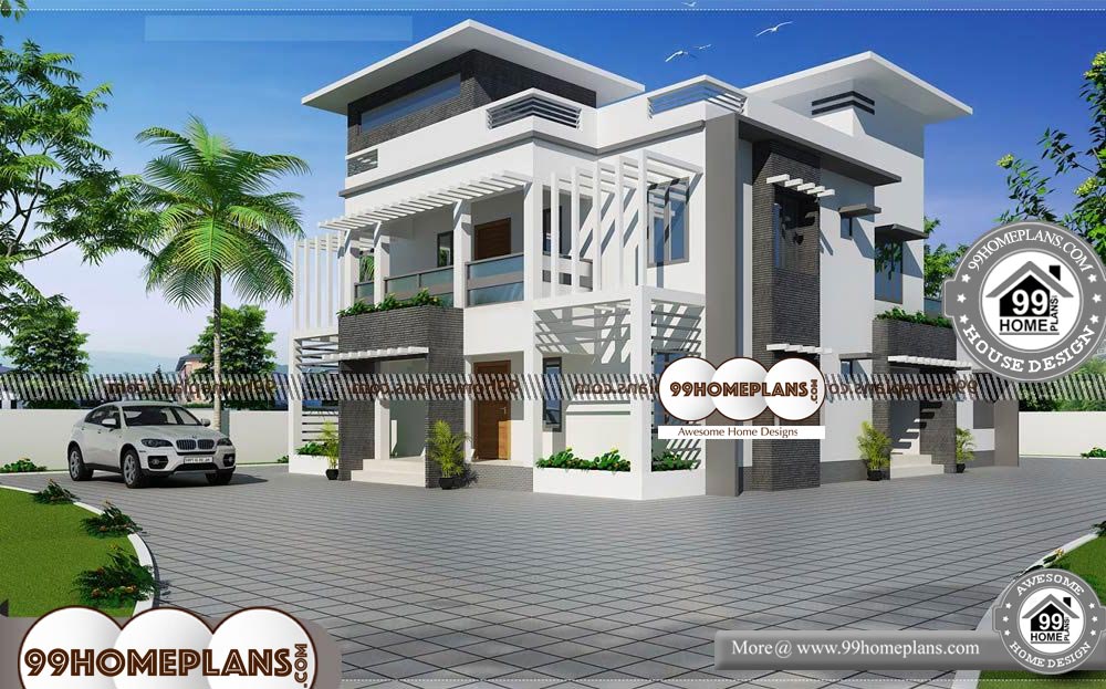 Architecture Design of Indian Houses - 2 Story 2491 sqft-Home