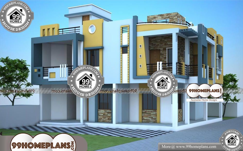 Best Contemporary House Plans - 2 Story 3200 sqft-HOME