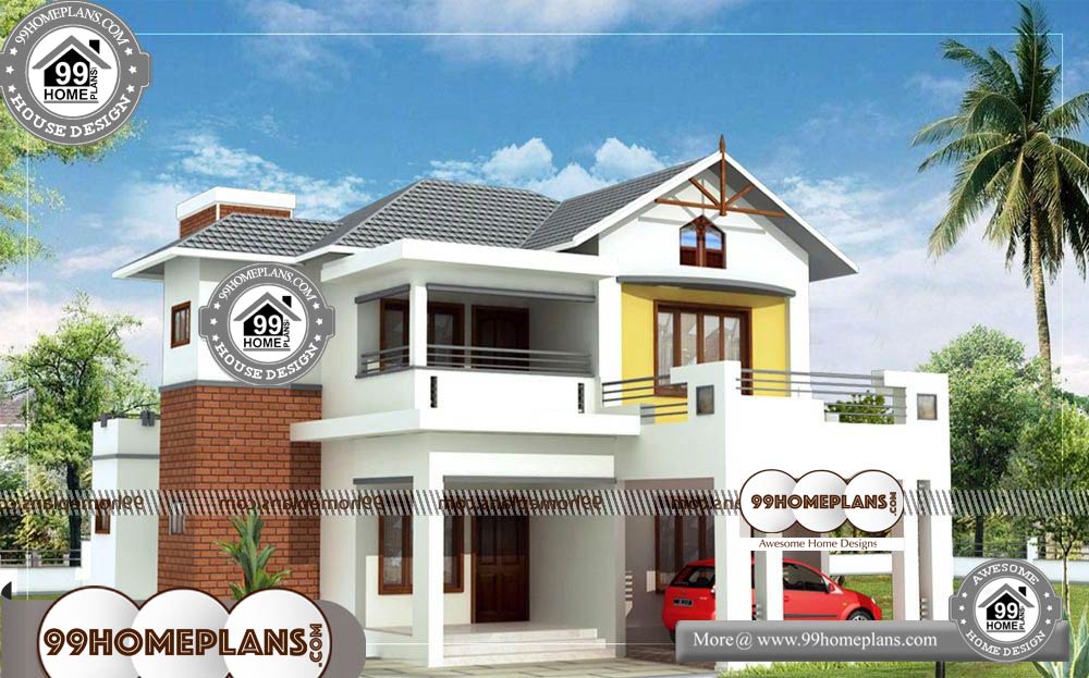 Best Floor Plans For Small Homes 80 Two Storey House With Balcony