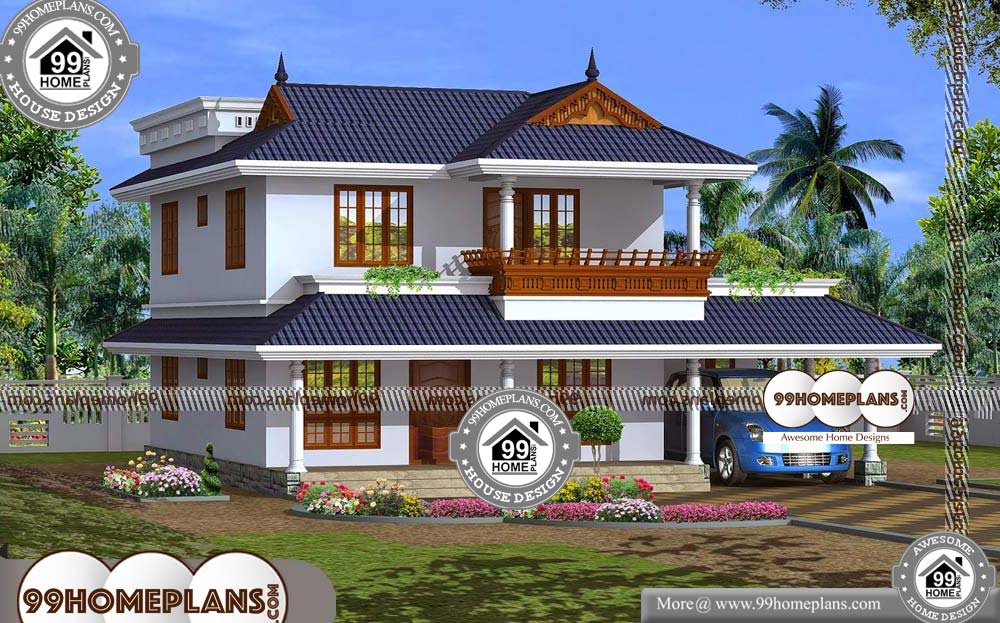 Best House Designs in India - 2 Story 2035 sqft-HOME