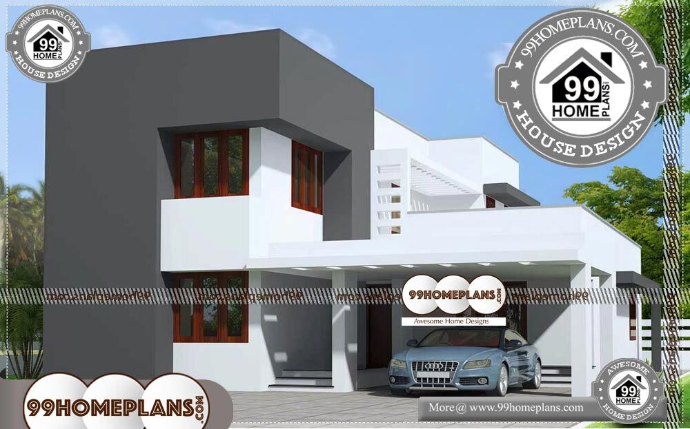 Best House Plans for Narrow Lots - 2 Story 1600 sqft-Home