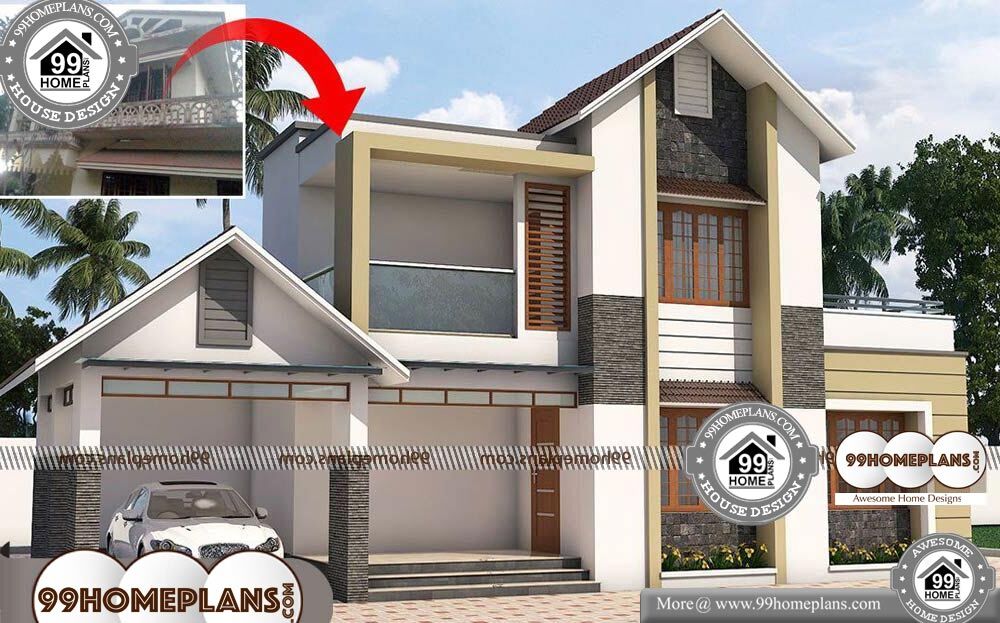 Best Modern House Plans - 2 Story 2136 sqft-Home