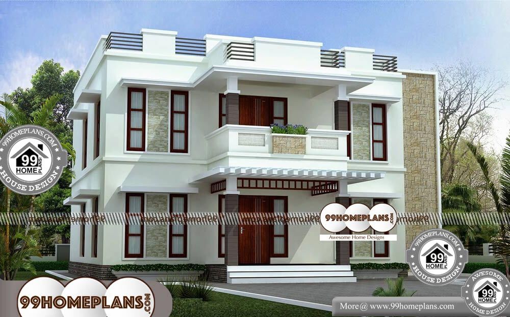 Best Narrow Lot House Plans - 2 Story 2200 sqft-Home