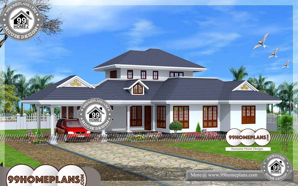 Budget Homes in Kerala - One Story 1900 sqft-HOME