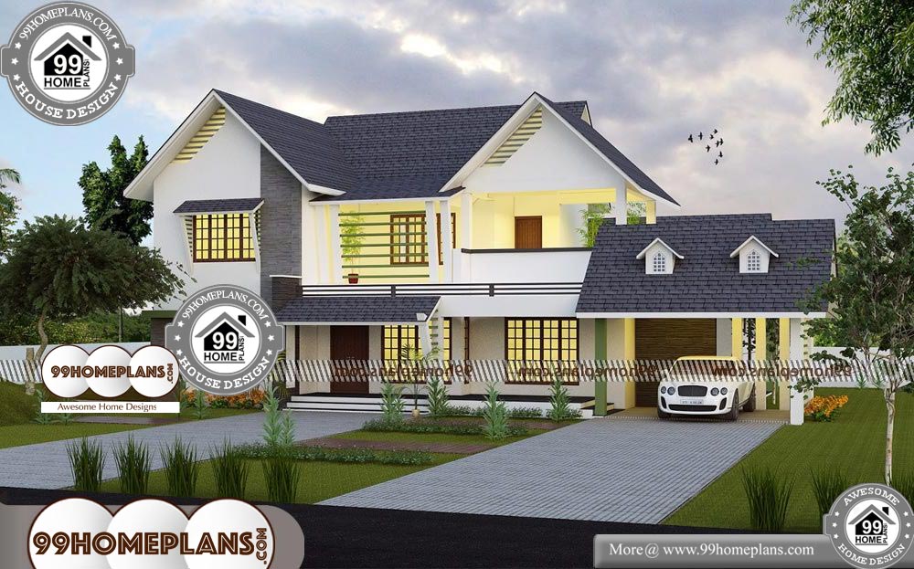 Bungalow House Plans 4 Bedroom - 2 Story 2758 sqft-HOME