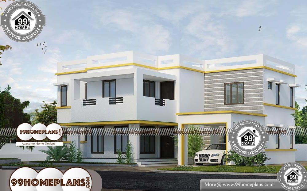 Bungalow House Plans with 4 Bedrooms - 2 Story 2370 sqft-HOME