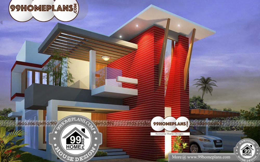 Contemporary House Plan Designs - 2 Story 1700 sqft-HOME
