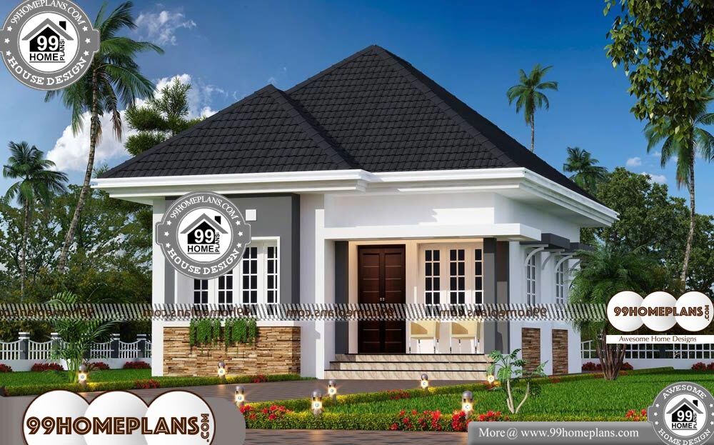 Contemporary House Plans One Story - One Story 550 sqft-Home